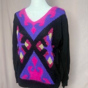 Vintage Geometric Women's Sweater
